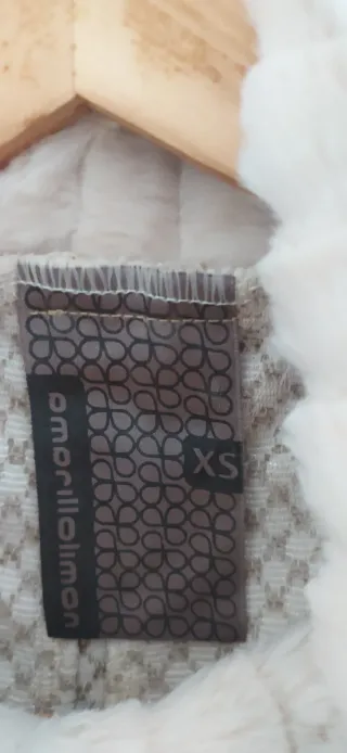 Vestido vintage beige y blanco