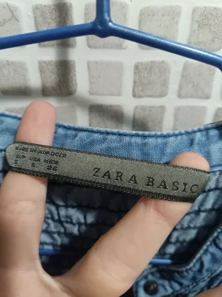 Camisa vaquera Zara manga corta