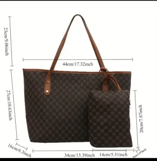 Bolso Tote y Neceser a Juego