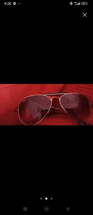 Gafas de sol Ray-Ban Aviator Marrón/Plata