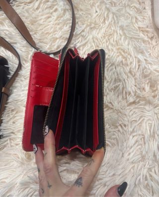 Bolso y cartera Tous beige y marrón