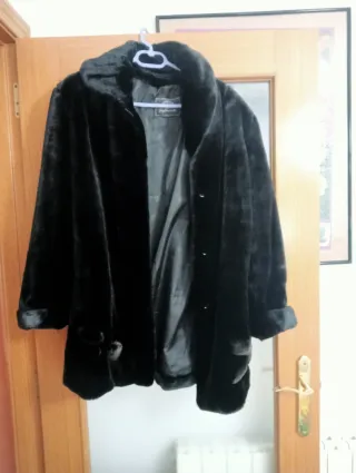 Abrigo negro pelo