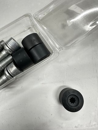 Tornillos Antirrobo Volkswagen Juego con tapas