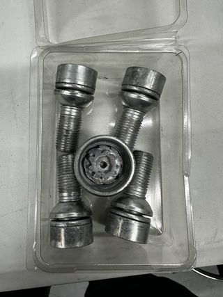 Tornillos Antirrobo Volkswagen Juego con tapas