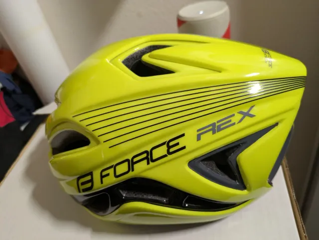 Casco bici FORCE REX giallo