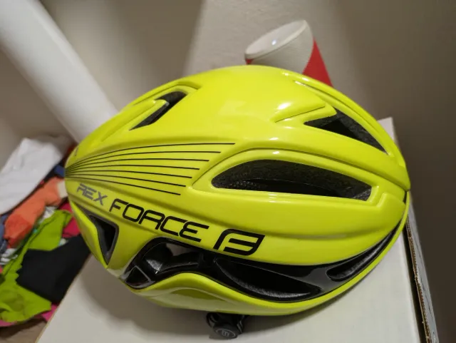 Casco bici FORCE REX giallo