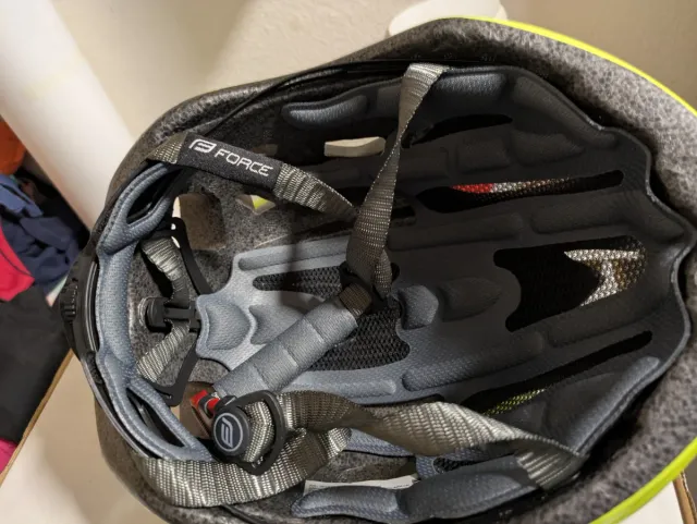 Casco bici FORCE REX giallo