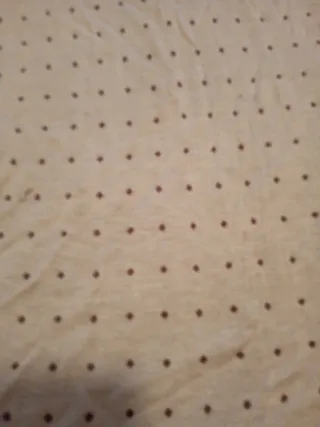 Vestido de lana beige y marrón