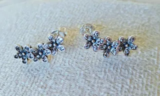 Lote 3 Joyas Plata Flores