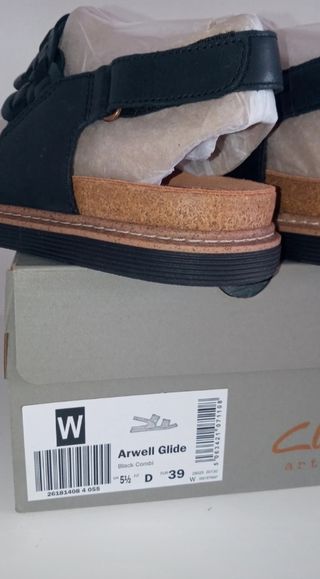 Sandalias Clarks Negras