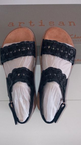 Sandalias Clarks Negras