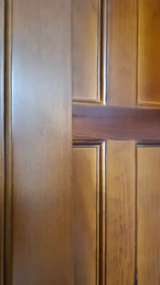 Puertas correderas armario madera nogal