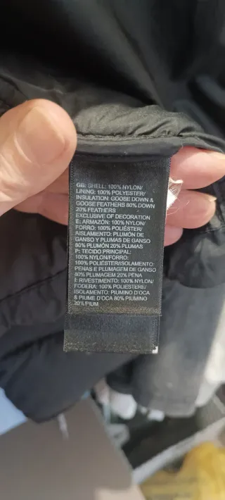 Plumas The North Face Negro 550