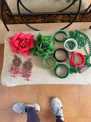 Vestido y Chaqueta Flamenca Lunares regalo complet