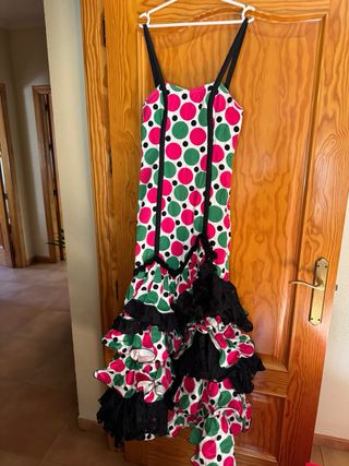 Vestido y Chaqueta Flamenca Lunares regalo complet