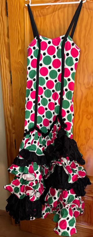 Vestido y Chaqueta Flamenca Lunares regalo complet