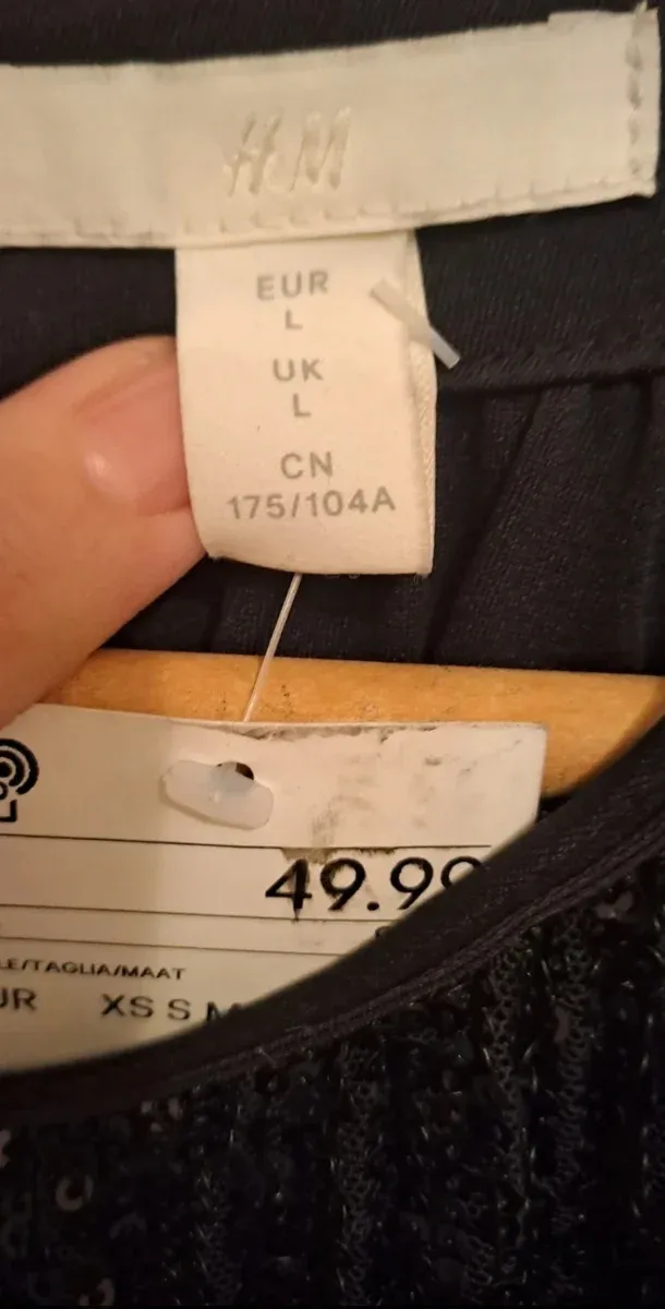 Vestido negro lentejuelas