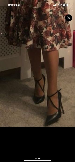 Zapatos de tacón Zara negros