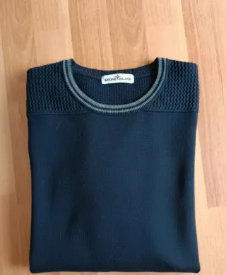 Stone Island Maglia Blu Navy Girocollo Vintage