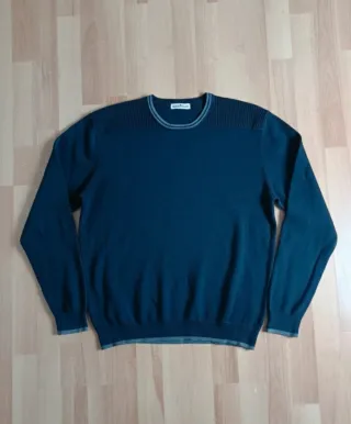 Stone Island Maglia Blu Navy Girocollo Vintage