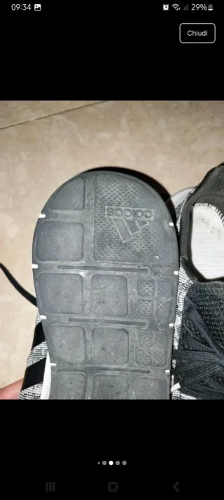 Scarpe Adidas uomo/donna nere e grigie