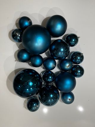Bolas Navidad Azules