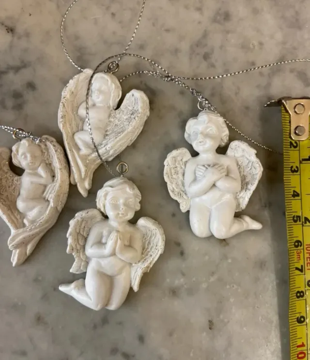 4 Angeli Decorazione Albero Natale