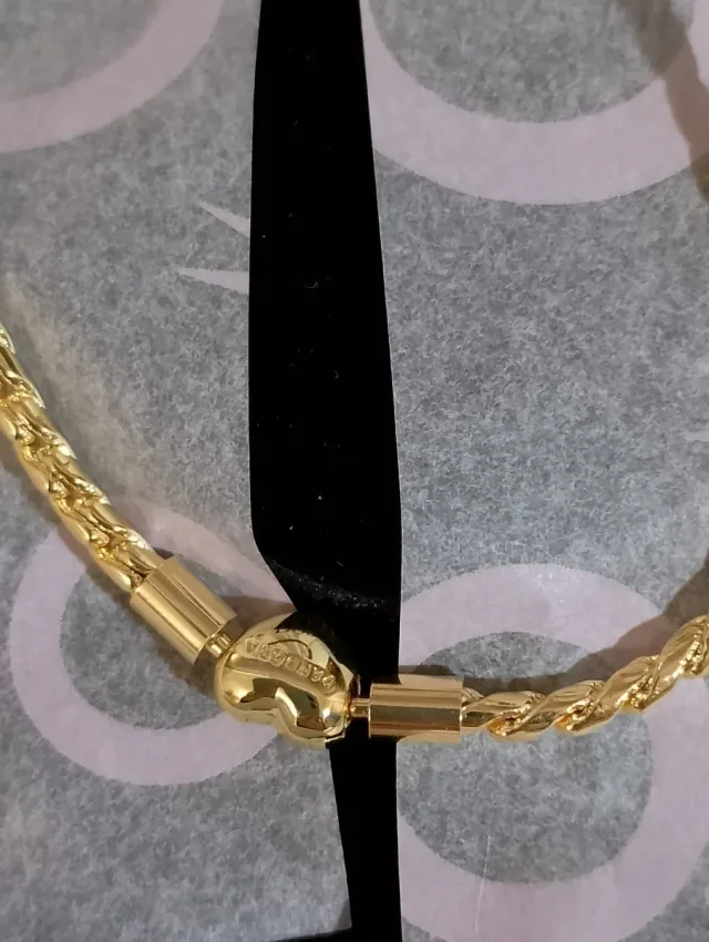 Collar Pandora Dorado con Caja y bolsa