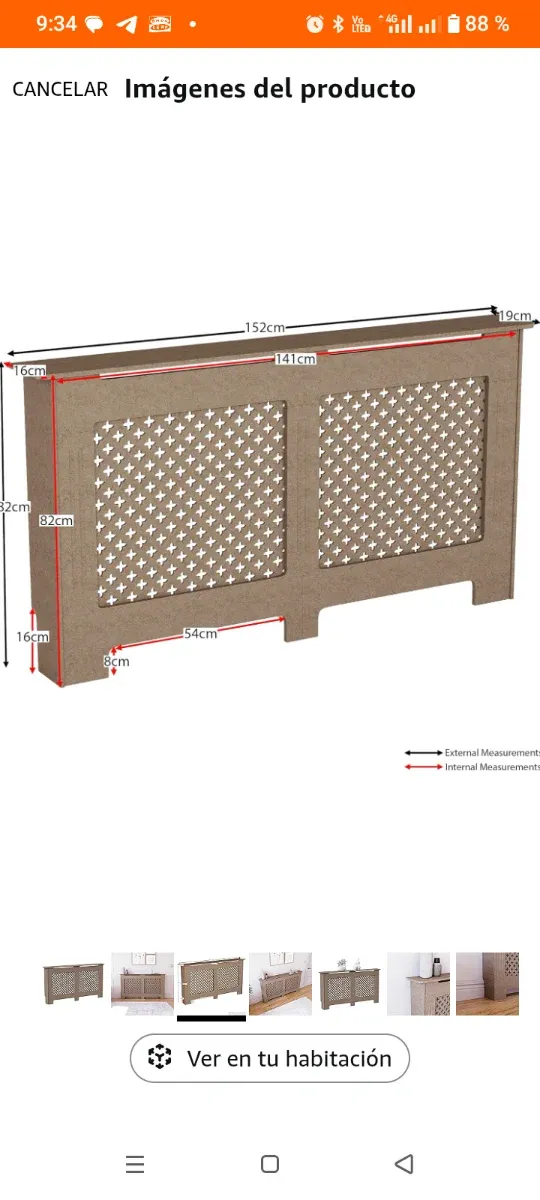 Cubre radiador extra grande