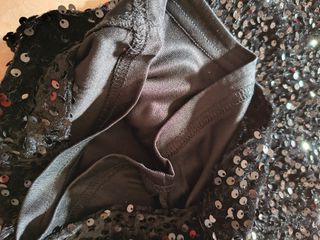 Pantaloni palazzo con paillettes