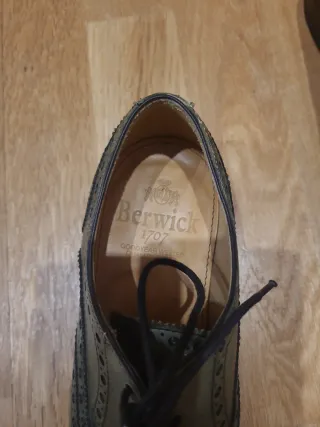 Zapatos Berwick cordones mujer/niño verde