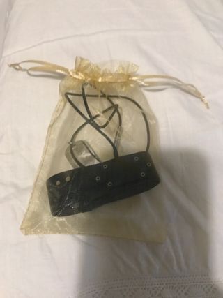 Pulsera Real Madrid cuero y chapa colgar Sin Estre