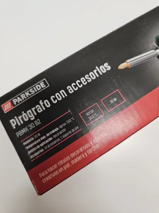 Parkside Pirógrafo con accesorios PBMK 30 B2