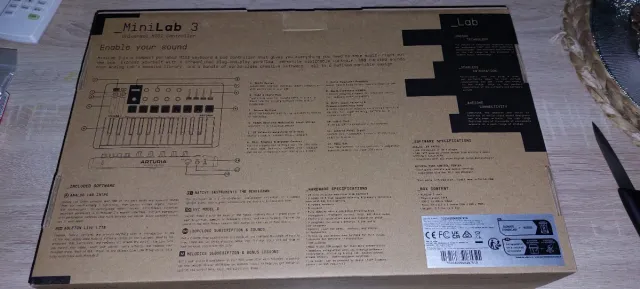 Controlador MIDI Arturia MiniLab 3 Blanco