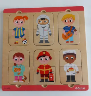 Puzzle madera profesiones Goula