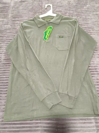 Polo Benisport Manga Larga Verde Oliva Talla L