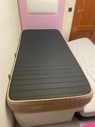 Cama nido con 2 colchones y cabecero,regalo colcha
