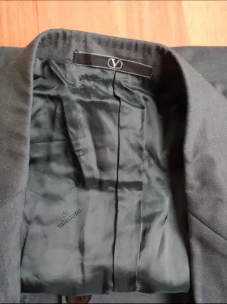 Valentino Giacca Uomo Lana Grigio S