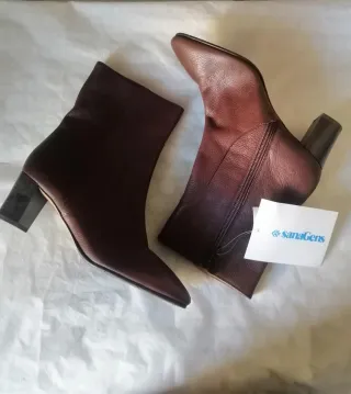 Stivali donna vera pelle marrone