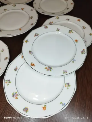 Juego Antiguo Porcelana Francesa Postre