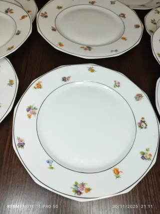 Juego Antiguo Porcelana Francesa Postre