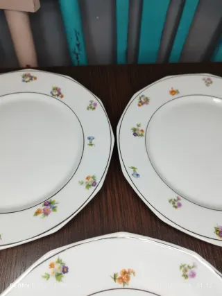 Juego Antiguo Porcelana Francesa Postre