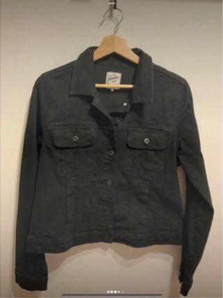 Cazadora Vaquera Negra con Parches Denim Co.