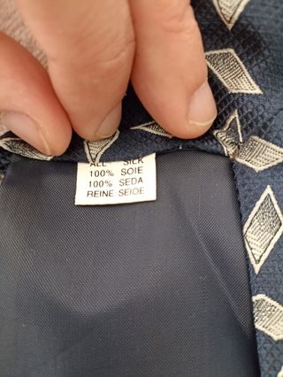 Corbata italiana de seda auténtica