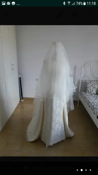 Vestido de Novia con Velos