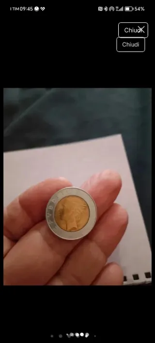 2 Monete Lire Italiane 1000 e 500