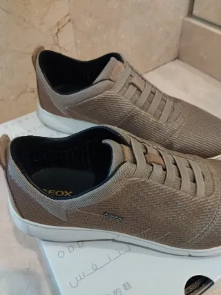 Zapatos Geox Mujer Talla 38 Beige/Dorado