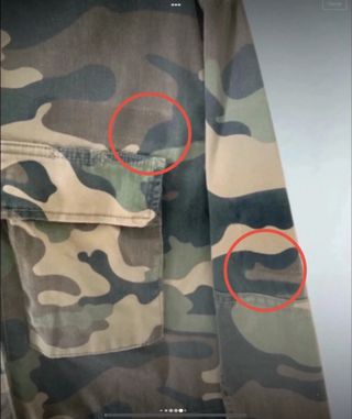 Cazadora vaquera militar Berskha S