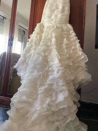 Vestido de Novia Blanco. Cuerpo sirena