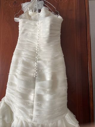 Vestido de Novia Blanco. Cuerpo sirena